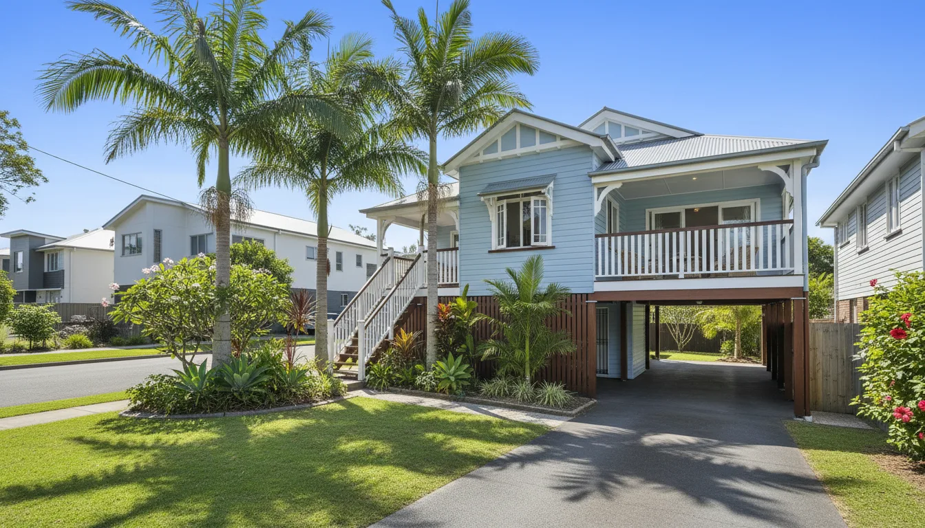 Building inspector examining a Brisbane property during a pre-purchase building and pest inspection