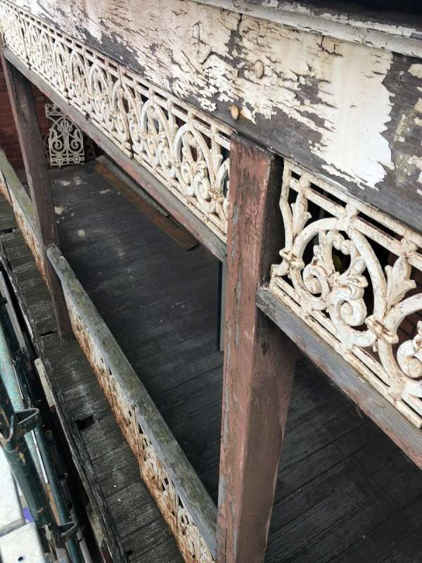 Building defect investigation in progress