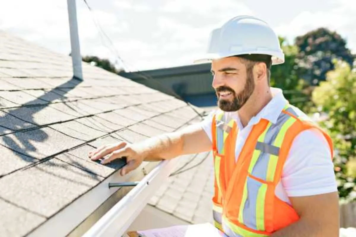 Roof cladding being inspected on an Australian residential property during a professional roof inspection